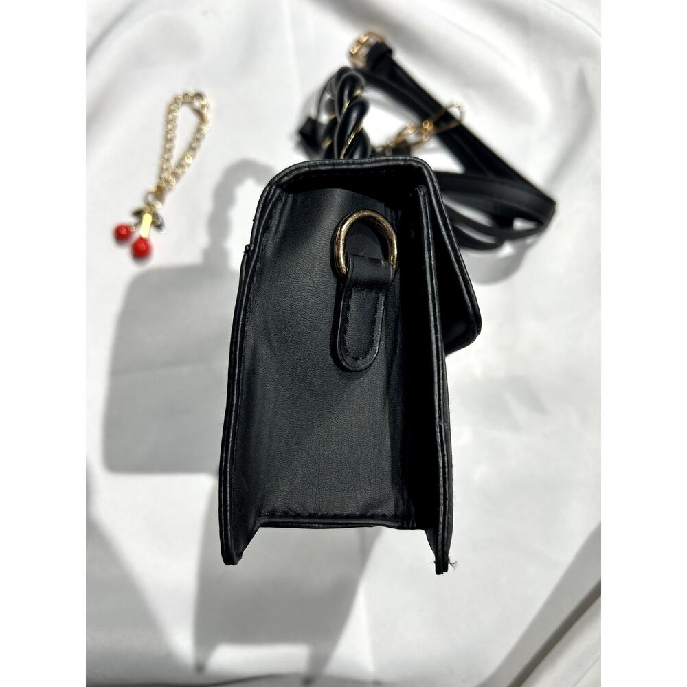 NWOT Cherry Vegan Leather Corssbody bag - Picture 8 of 10